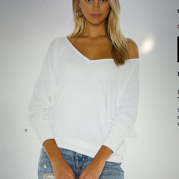 Free People Tops - Free People Santa Clara Thermal White NWT